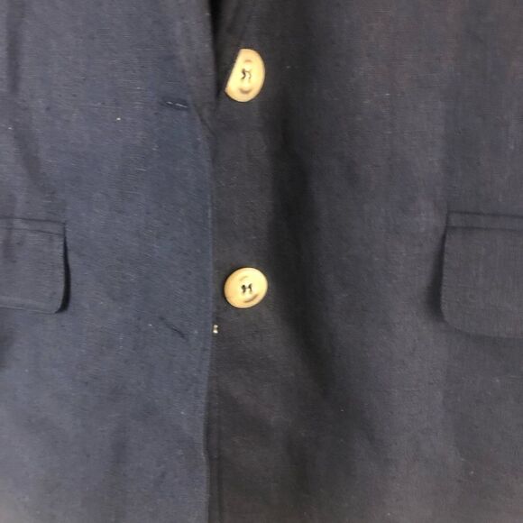 Roo Crossing Blue Two Buttons Blazer size 8P - Picture 4 of 7